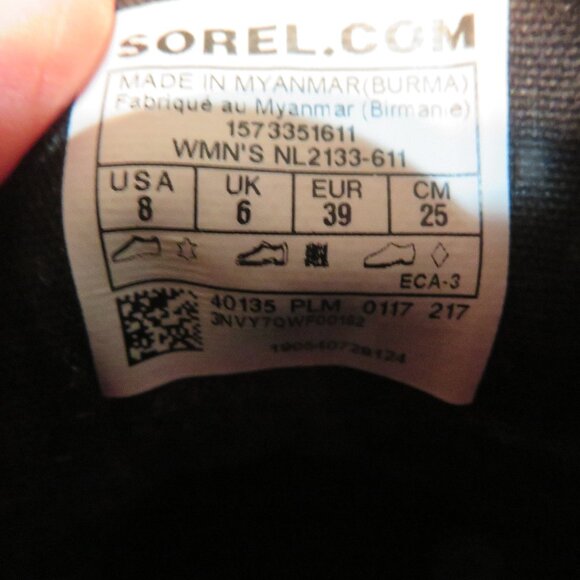 Sorel Out N About Red Black Leather Rubber Boots - Picture 7 of 7